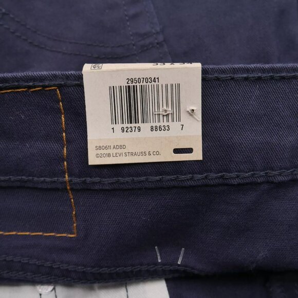 Levis 502 Men's Size 29x32 Regular Taper Fit Denim Jeans Nightwatch Navy Blue - Picture 8 of 10